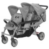 Poussette 3 places Lidoo H3E + Ergondrive Full Grey