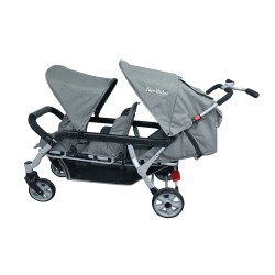 Poussette 3 places Lidoo H3E + Ergondrive Full Grey