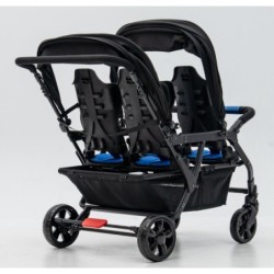 Poussette 4 places Assises Réversibles DSP4 Blue