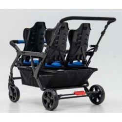 Poussette 4 places Assises Réversibles DSP4 Blue
