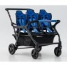 Poussette 4 places Assises Réversibles DSP4 Blue