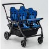 Poussette 4 places Assises Réversibles DSP4 Blue