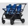 Poussette 4 places Assises Réversibles DSP4 Blue