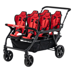 Poussette 6 places Assises Réversibles DSP6 Red