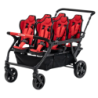 Poussette 6 places Assises Réversibles DSP6 Red