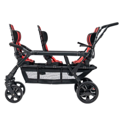 Poussette 6 places Assises Réversibles DSP6 Red