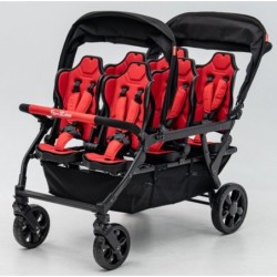 Poussette 6 places Assises Réversibles DSP6 Red