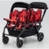 Poussette 6 places Assises Réversibles DSP6 Red