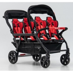 Poussette 6 places Assises Réversibles DSP6 Red
