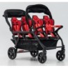 Poussette 6 places Assises Réversibles DSP6 Red