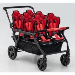 Poussette 6 places Assises Réversibles DSP6 Red