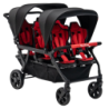 Poussette 6 places Assises Réversibles DSP6 Red