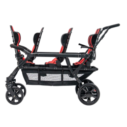 Poussette 6 places Assises Réversibles DSP6 Red