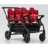 Poussette 6 places Assises Réversibles DSP6 Red