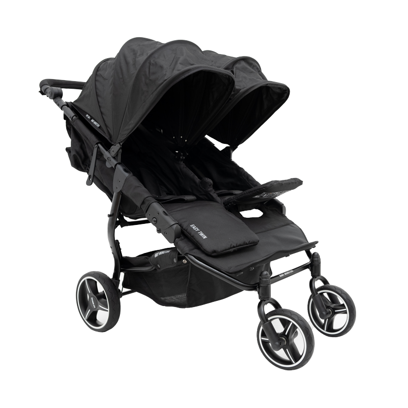Poussette Double Baby Monsters Easy Twin 3 - Sideral Black