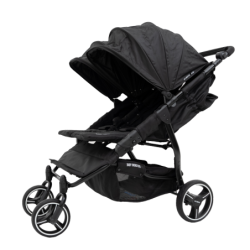 Poussette Double Baby Monsters Easy Twin 3 - Sideral Black