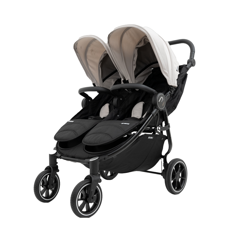 Poussette Double Baby Monsters Easy Twin 4 - Stone